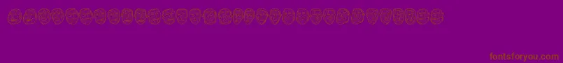 Opa Font – Brown Fonts on Purple Background