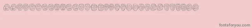 fuente Opa – Fuentes Grises Sobre Fondo Rosa