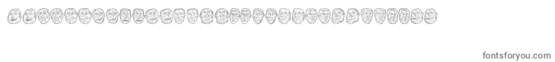 Opa Font – Gray Fonts on White Background