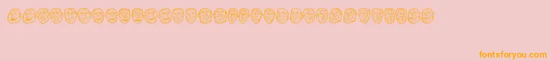 Opa Font – Orange Fonts on Pink Background