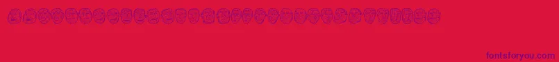 fuente Opa – Fuentes Moradas Sobre Fondo Rojo