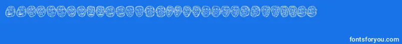 Opa Font – White Fonts on Blue Background