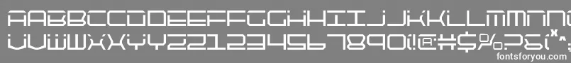 Qtech2c Font – White Fonts on Gray Background