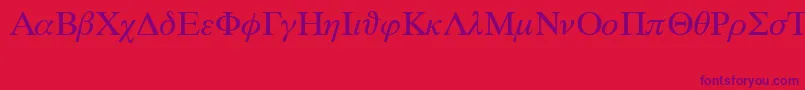 SymbolProportionalBt Font – Purple Fonts on Red Background