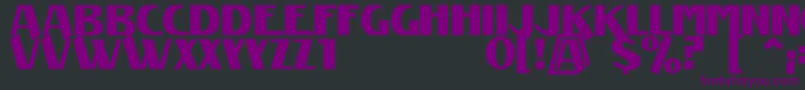 Manifest Font – Purple Fonts on Black Background