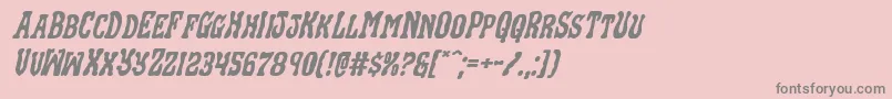 Blackgunkexpandital Font – Gray Fonts on Pink Background