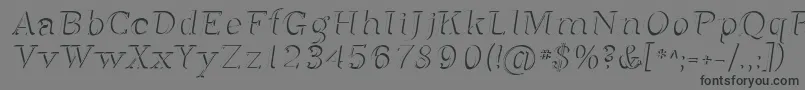 Sfphosphorusdihydride Font – Black Fonts on Gray Background