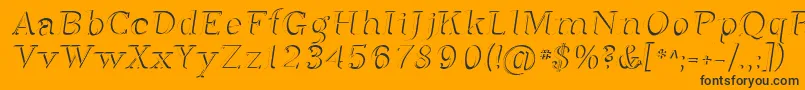 フォントSfphosphorusdihydride – 黒い文字のオレンジの背景