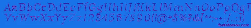 Sfphosphorusdihydride Font – Purple Fonts on Blue Background