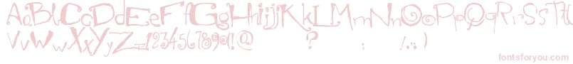 フォントMarianapeluso – ピンクのフォント