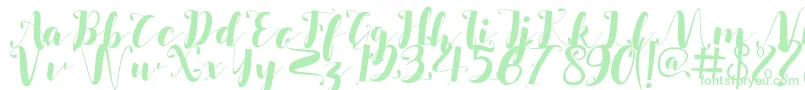 Salsabilla-Schriftart – Grüne Schriften