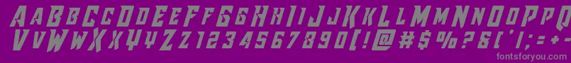 Raidercrusadertitle Font – Gray Fonts on Purple Background