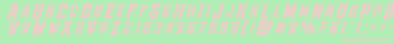 Raidercrusadertitle Font – Pink Fonts on Green Background