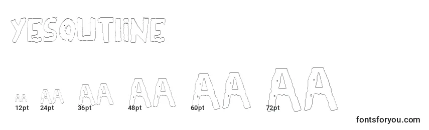 YesOutline Font Sizes