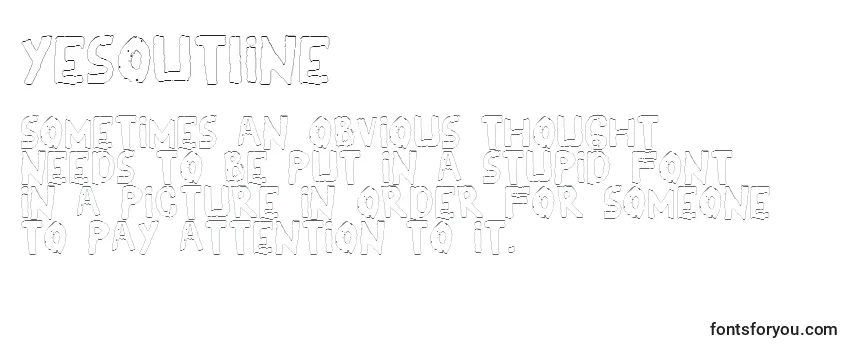 YesOutline Font