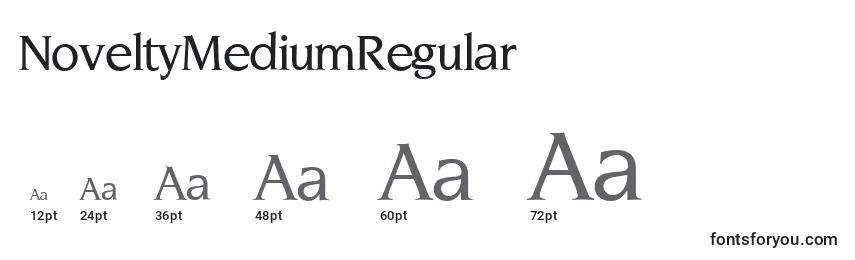 NoveltyMediumRegular Font Sizes