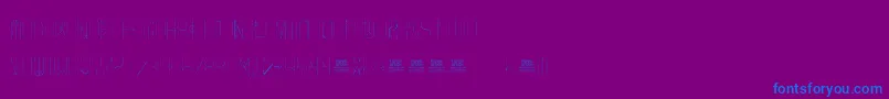 FreakShowThin Font – Blue Fonts on Purple Background