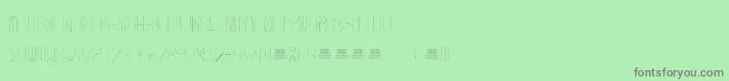 FreakShowThin Font – Gray Fonts on Green Background