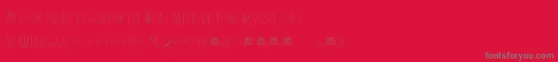 FreakShowThin Font – Gray Fonts on Red Background