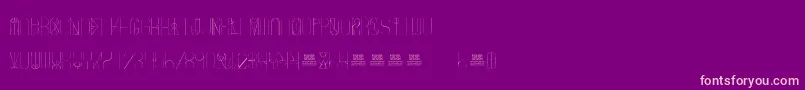FreakShowThin Font – Pink Fonts on Purple Background