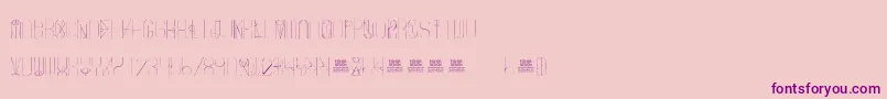 FreakShowThin Font – Purple Fonts on Pink Background