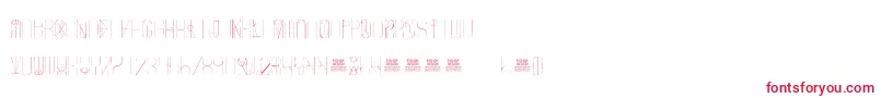 FreakShowThin-Schriftart – Rote Schriften