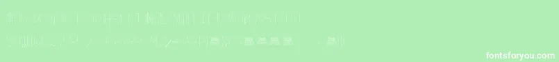 FreakShowThin Font – White Fonts on Green Background