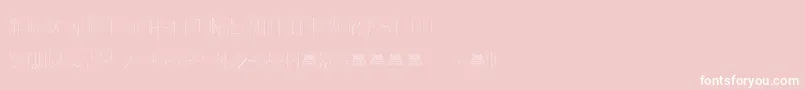 FreakShowThin Font – White Fonts on Pink Background