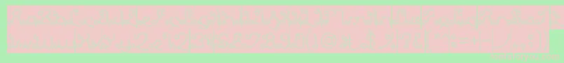 EtherealSkyHollowInverse Font – Pink Fonts on Green Background