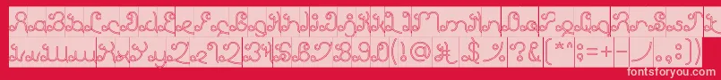 EtherealSkyHollowInverse Font – Pink Fonts on Red Background