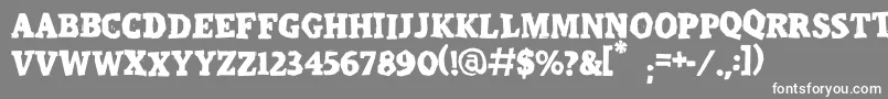 フォントCalangorevi – 灰色の背景に白い文字