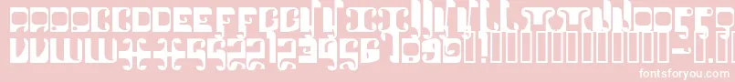 1905 Font – White Fonts on Pink Background