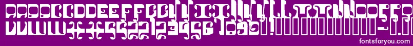 1905 Font – White Fonts on Purple Background