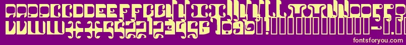 1905 Font – Yellow Fonts on Purple Background