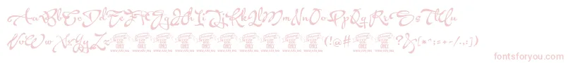 AcrylescriptPersonaluse Font – Pink Fonts on White Background