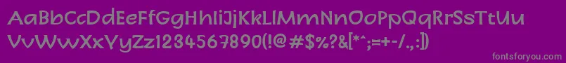 fuente LinotypeCharonSemibold – Fuentes Grises Sobre Fondo Morado