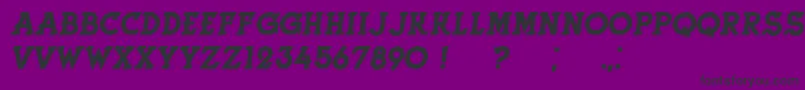 HerneItalic-fontti – mustat fontit violetilla taustalla