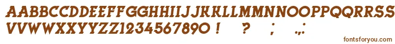 Шрифт HerneItalic – коричневые шрифты