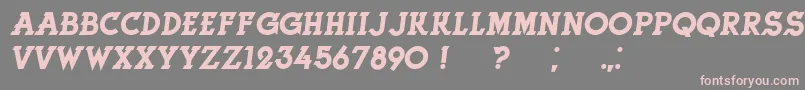 Шрифт HerneItalic – розовые шрифты на сером фоне