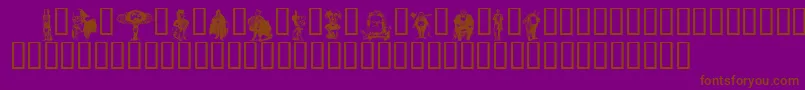 Unca2 Font – Brown Fonts on Purple Background