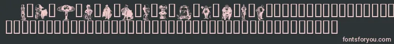 Unca2 Font – Pink Fonts on Black Background