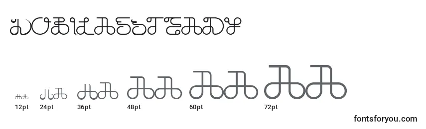 DobilasSteady Font Sizes