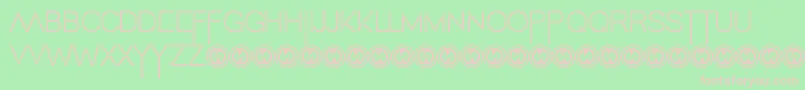 Tweaky Font – Pink Fonts on Green Background