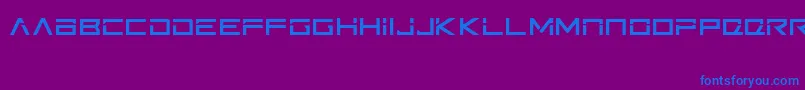 Ftb Font – Blue Fonts on Purple Background