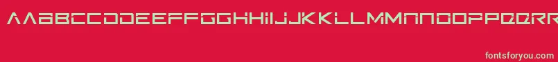 フォントFtb – 赤い背景に緑の文字