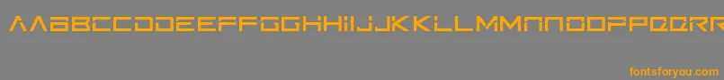 Ftb Font – Orange Fonts on Gray Background