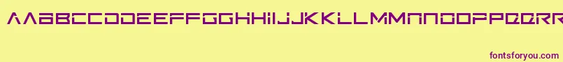 Ftb Font – Purple Fonts on Yellow Background
