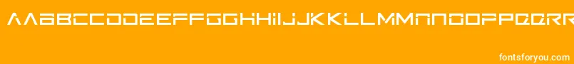 Шрифт Ftb – белые шрифты на оранжевом фоне