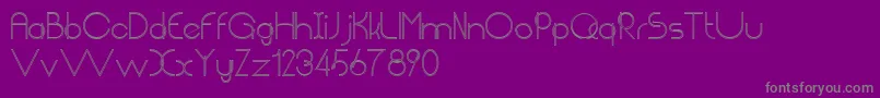 ChempakaRantingOutline Font – Gray Fonts on Purple Background