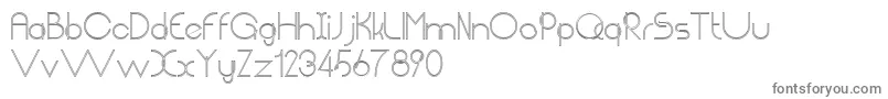 Шрифт ChempakaRantingOutline – серые шрифты на белом фоне
